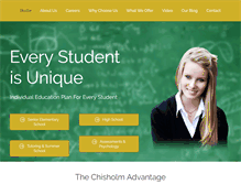 Tablet Screenshot of chisholmacademy.com